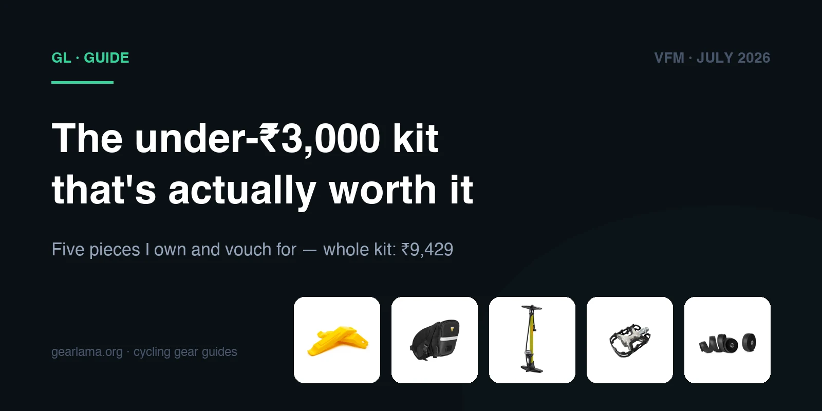 The under-₹3,000 kit that's actually worth it